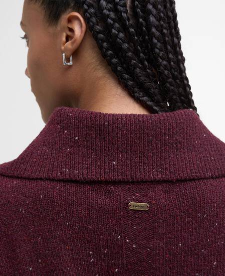 Lavensdale Half-Zip Jumper Black Cherry