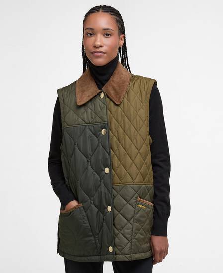 Lorrie Quilted Jacket Fern Leaf/Sage/Light Sage