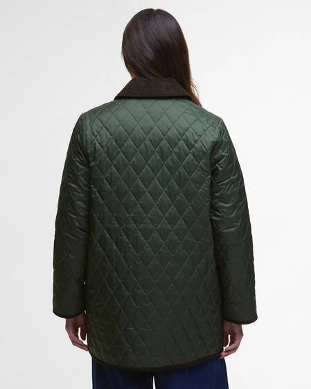 Meryl Quilted Jacket Olive/Ancient Tartan