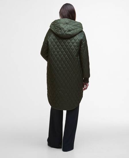 Hilary Quilted Jacket Olive/Ancient Tartan