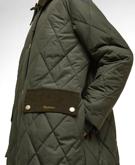 Meredith Quilted Jacket Olive/Ancient Tartan