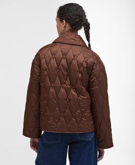 Bernadette Quilted Jacket Vicuna/Hessian Tartan
