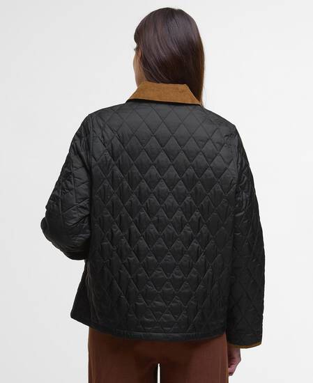 Icons Cropped Liddesdale Quilted Jacket Black/Classic