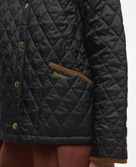 Icons Cropped Liddesdale Quilted Jacket Black/Classic