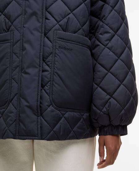 Laoise Quilted Jacket Dark Navy/Ancient Poplar