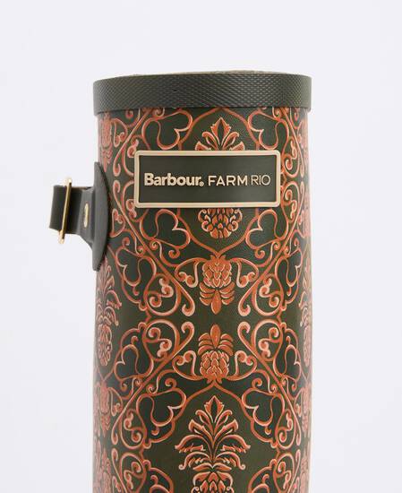Barbour FARM Rio Cami Wellingtons Pineapple Print