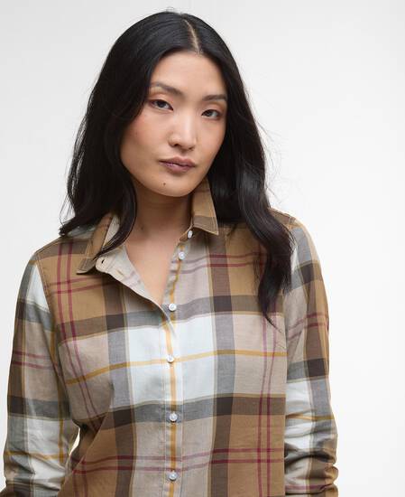 Bredon Regular Long-Sleeved Shirt Light Muted Tartan