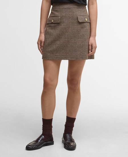 Sophia Wool Mini Skirt Multi Check