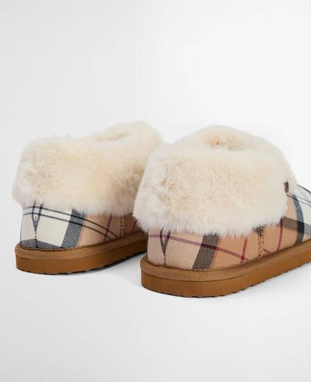 Eloise Tartan Slipper Boots Hessian Tartan