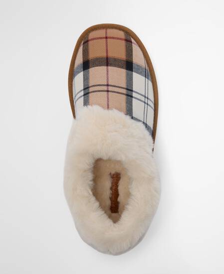 Eloise Tartan Slipper Boots Hessian Tartan