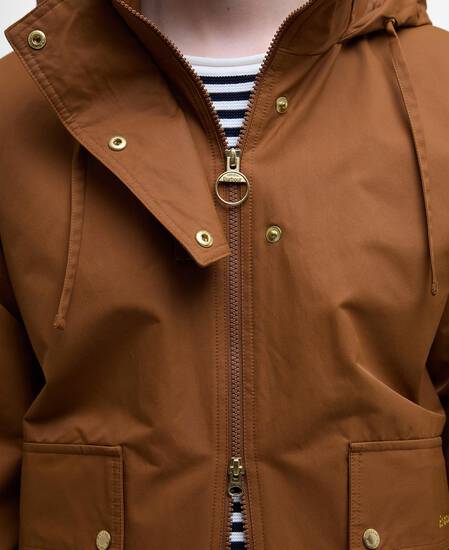 Cecile Showerproof Jacket Rust Brown