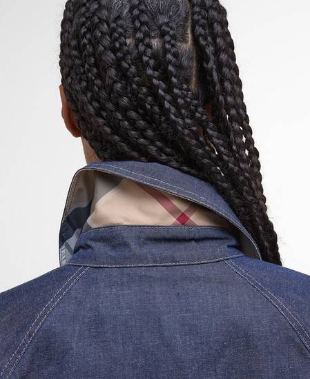 Demi Showerproof Jacket Indigo/Hessian Tartan