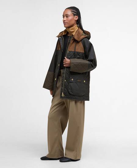 Imelda Waxed Jacket Archive Olive/Olive/Beech