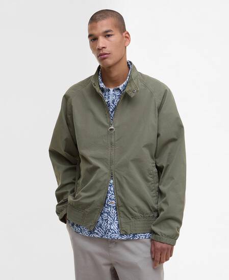 Royston Cotton Harrington Jacket Light Moss