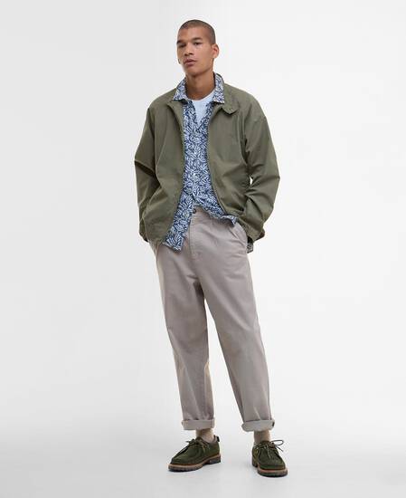 Royston Cotton Harrington Jacket Light Moss