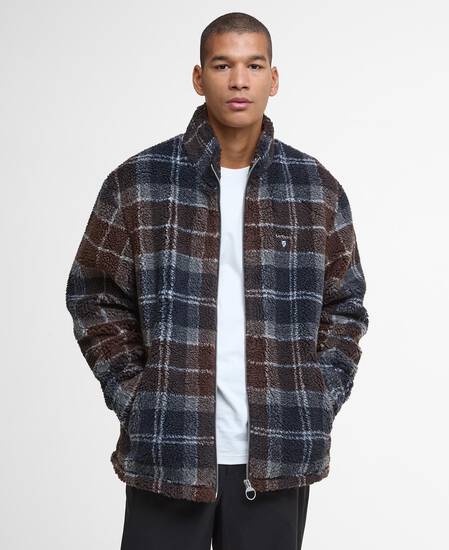 Tartan Sherpa Fleece Midnight Oak Tartan
