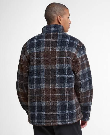 Tartan Sherpa Fleece Midnight Oak Tartan