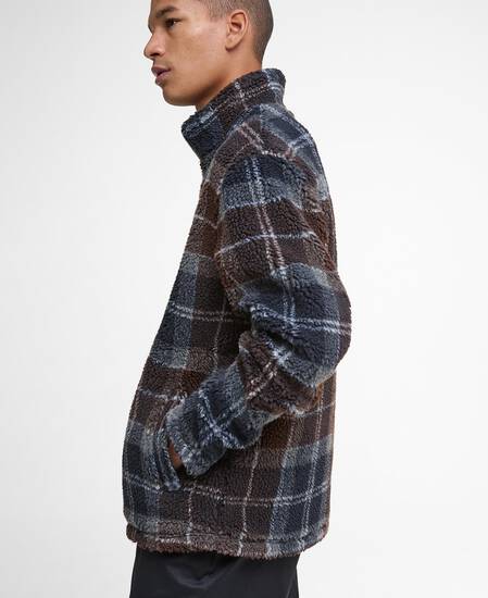 Tartan Sherpa Fleece Midnight Oak Tartan