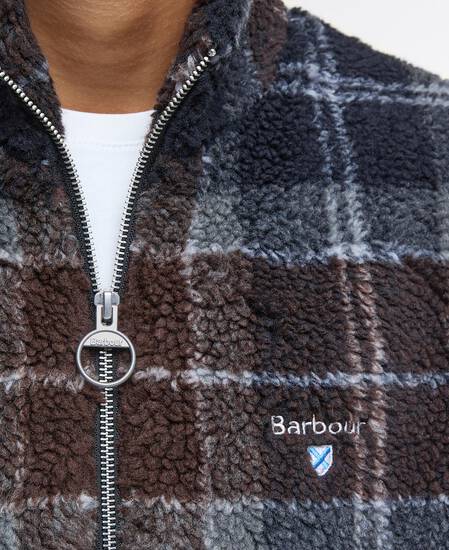 Tartan Sherpa Fleece Midnight Oak Tartan