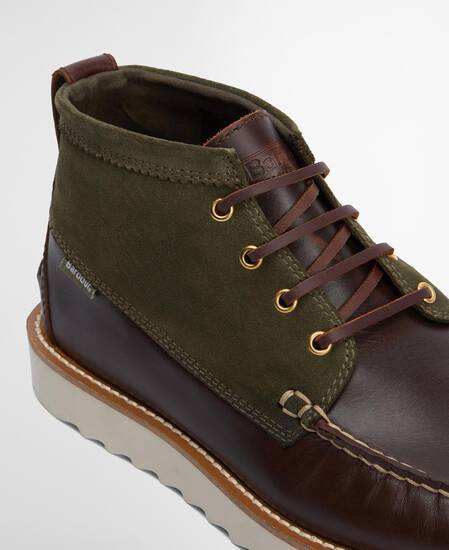 Hadston Chukka Boots Olive/Dark Brown