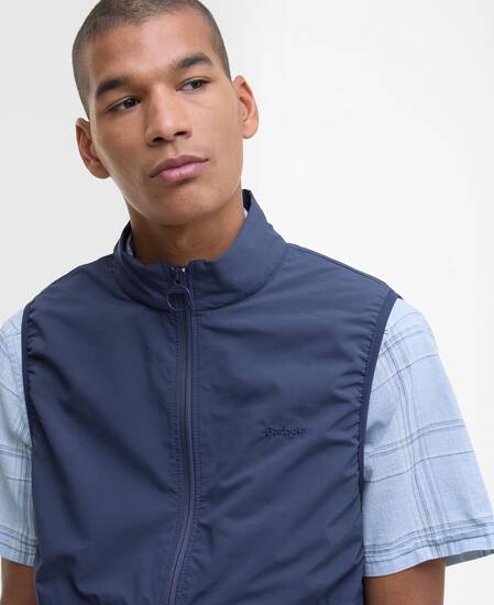 Rye Lightweight Gilet Dark Denim