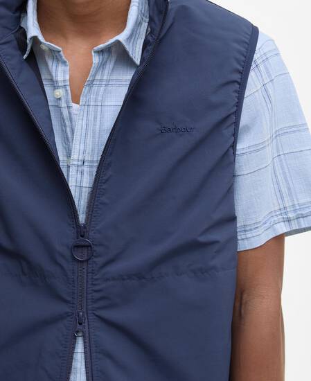 Rye Lightweight Gilet Dark Denim