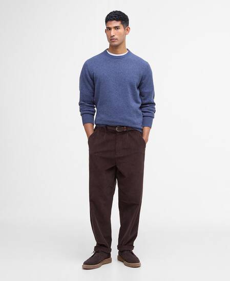 Essential Crew-Neck Jumper Dark Indigo