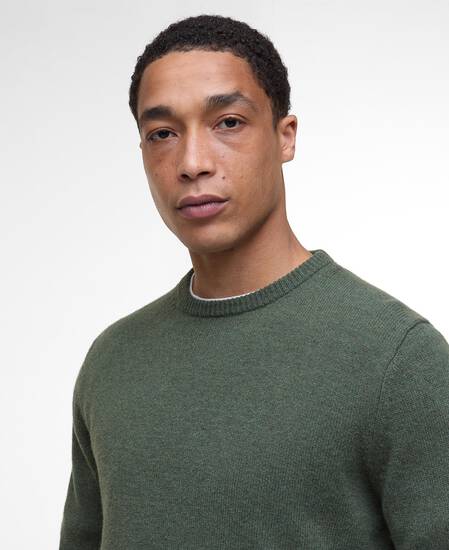 Essential Crew-Neck Jumper Olive