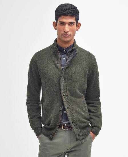 Essential Elbow-Patch Cardigan 