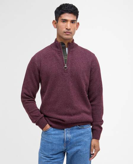 Holden Half Zip Jumper Ruby Marl