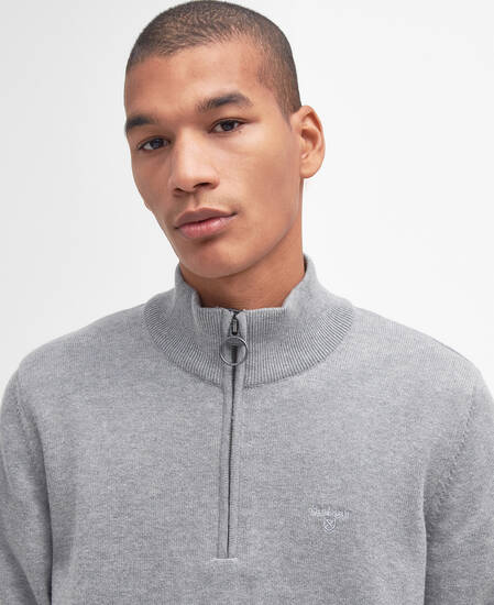 Cotton Half-Zip Jumper 