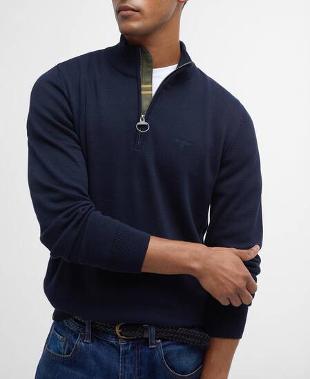 Cotton Half-Zip Jumper 