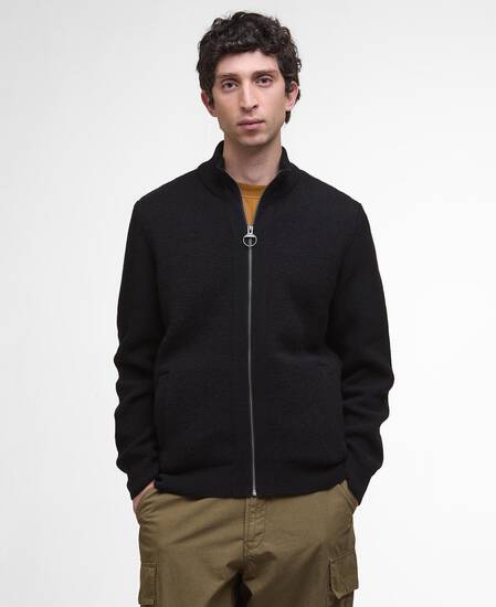 Milburn Zip-Up Jumper Black