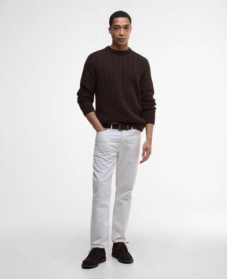 Cleveland Crew Neck Jumper Dark Oak