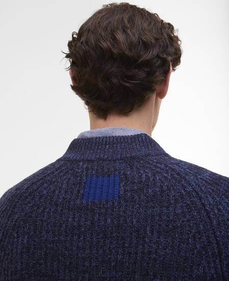 Paul Smith loves Barbour Knitted Bomber Jacket Navy