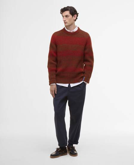 Paul Smith loves Barbour Saddle Crew Neck Jumper Rosette Red