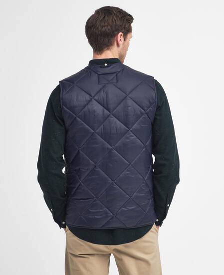 Large Box Quilted Liner Navy