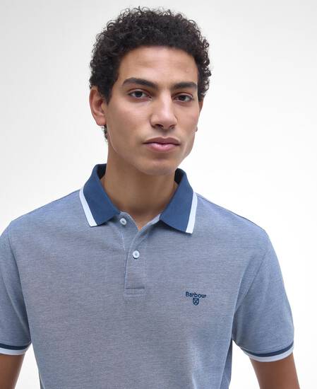 Barnard Short-Sleeved Polo Shirt Dark Denim