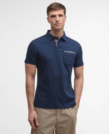 Corpatch Tailored Short-Sleeved Polo Shirt Navy