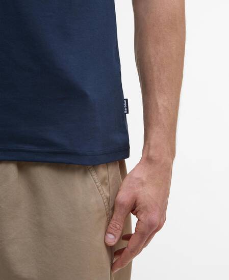 Corpatch Tailored Short-Sleeved Polo Shirt Navy