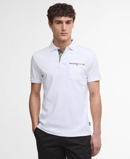 Corpatch Tailored Short-Sleeved Polo Shirt White