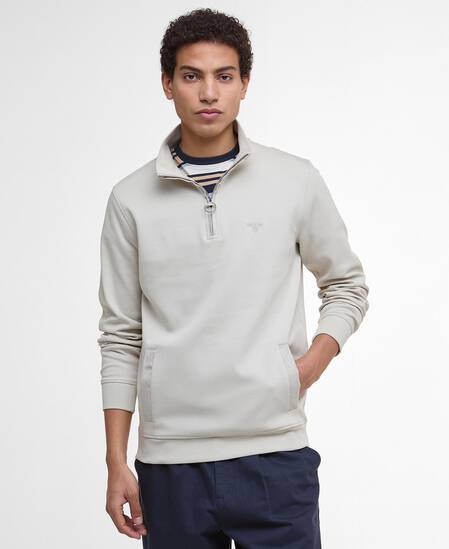 Lambeth Interlock Half-Zip Sweatshirt Mist