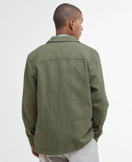 Sandwood Waffle Overshirt Light Moss