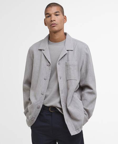 Sandwood Waffle Overshirt Concrete