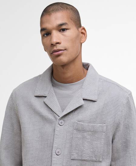Sandwood Waffle Overshirt Concrete