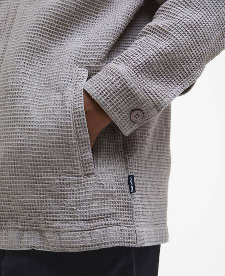 Sandwood Waffle Overshirt Concrete