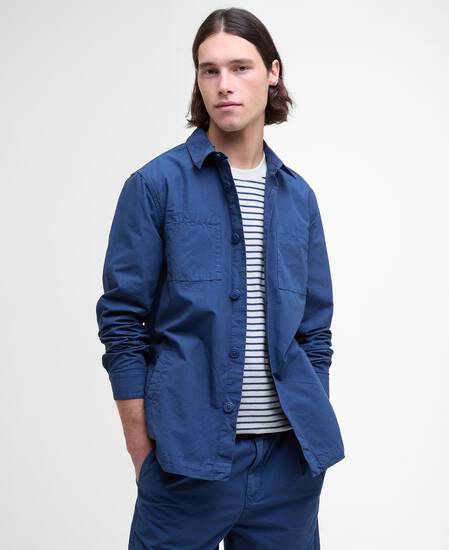Rickfell Ripstop Overshirt Dark Denim