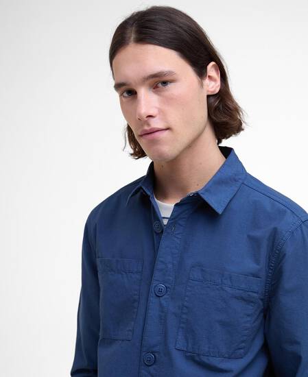 Rickfell Ripstop Overshirt Dark Denim