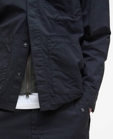 Silverbay Oversized Twill Overshirt Black