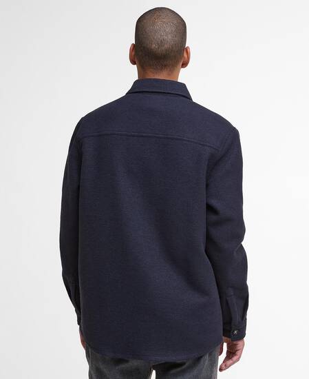 Marlow Tailored Overshirt Navy Marl